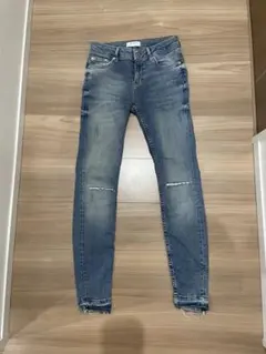 ZARA スキニーデニム EUR36 ダメージ