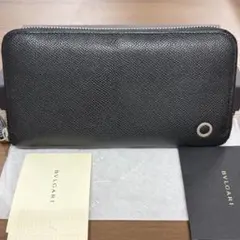 現行 ブルガリ BVLGARI 財布 長財布 ブルガリマン ラウンドファスナー 