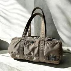 【レアカラー】PORTER タンカー ミニボストン ドラムバッグ グレー S
