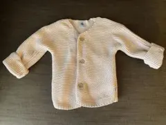 PETIT BATEAU ピンク カーディガン 18m