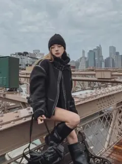 山田涼介さん着用】LOEWE アナグラムロゴ モヘヤ混ウールマフラー