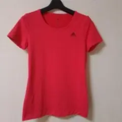 adidas 赤 climalite トップス M