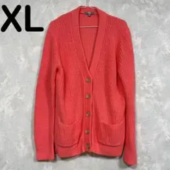 【美品】UNIQLO ユニクロ ミドルゲージ Vネックカーディガン 長袖 XL