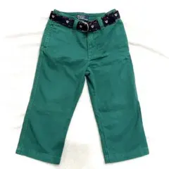 Polo by Ralph Lauren パンツ グリーン ベルト付90 24M