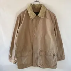 エディーバウアー 襟コーデュロイ コットンジャケット ライナーベスト 古着 US