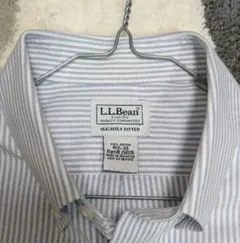 【美品 39-84】L.L.Bean　オックスフォードストライプシャツ