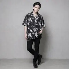 Rocky Monroe 接触冷感 オーバーサイズ 総柄 オープンカラーシャツのサムネイル