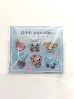 ナルミヤキャラクターズ pom ponette セブンイレブン限定ぷっくりシール