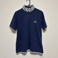 kaepa ハーフジップ Tシャツ ポロシャツ ネイビーのサムネイル