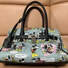 ミッキー&ミニーマウス コミックデザイン ハンドバッグ
