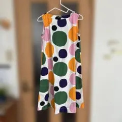 UNIQLO×marimekko ドット柄 ノースリーブワンピース M