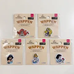 新品//入園入学準備 Disneyワッペン 5点セット アイロン対応