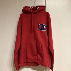 チャンピオン　Champion ビックロゴパーカー 赤　XXL 大きいサイズ