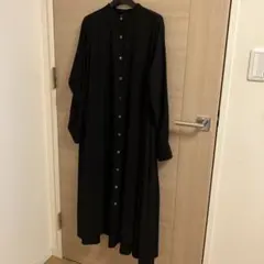 mizuiro ind T/Rスタンドカラーフレアワンピース