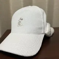 ミッキーマウス コーデュロイキャップ 耳付き