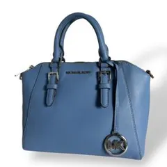 MICHAEL KORS　マイケルコース　ハンドバッグ　チャーム付き　ブルー　青