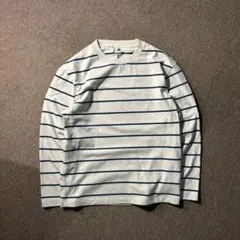 UNIQLO メンズ M ボーダー カットソー クルーネック ロンT M