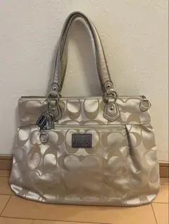☆保存袋付☆COACH コーチ シグネチャー デイジー ポピー トートバッグ