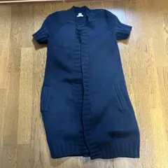 HERMES ニットワンピース ネイビー