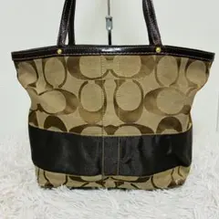 コーチ ハンドバッグ シグネチャー キャンバス ショルダーバッグ 10124