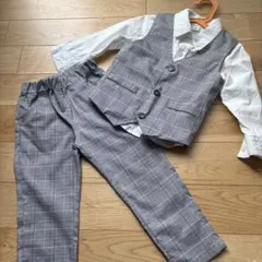 キッズ フォーマル ベスト シャツ パンツ セット 100cm