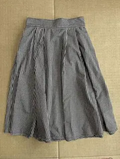ギンガムチェックスカート