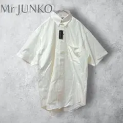新品タグ付　【Mr.JUNKO ジュンココシノ】　半袖シャツ　白　ノーアイロンのサムネイル