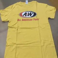 A&W イエロー Tシャツ All American Food