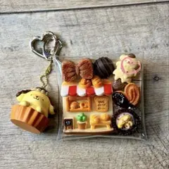 ガチャ詰めポーチ ブラウン スイーツ ポムポムプリン