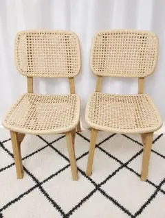 IKEA イケア NILSOVE ニルソーヴェ ダイニングチェア 2脚セット - メルカリ