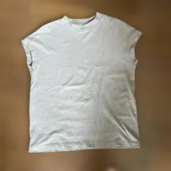 グレー ノースリーブ Tシャツ