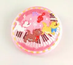 ディズニーキャラクターズ 刺繍缶バッジ おしゃれキャット