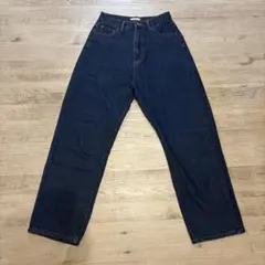 CLASSICALELF ゆったりハイウエストワイドストレート 無地デニム