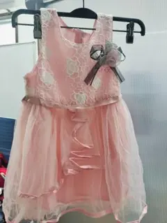 ピンク フォーマルドレス レース