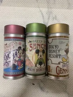 東京ディズニーリゾート 緑茶缶 3個セット
