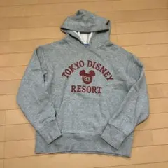 東京ディズニーリゾート 裏起毛パーカー Mスウェット　グレー　美品
