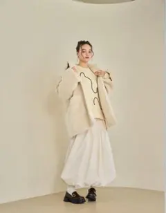 OLUN loose 2way boa coat ボアコート - メルカリ