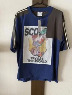 スカラー ScoLar 162713：世界を味わう配色Tシャツ