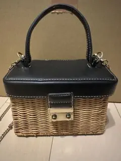 【ZARA】カゴバック／ハンドバッグ／ショルダーバッグ／2WAY