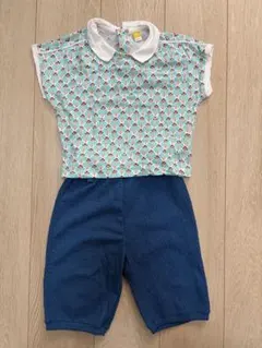 【セットアップ】ブルーピーコックトップス&パンツ モイモルンのサムネイル