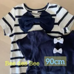 Bee／リボン半袖Tシャツ２枚セット