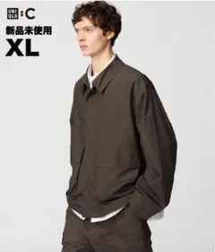 UNIQLO :C コットンショートブルゾン　新品未使用　XL ダークブラウン