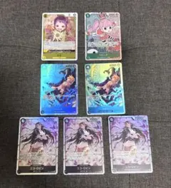 ワンピースカードゲーム　お玉,ペローナ,マルコ,ロビン　7枚セット
