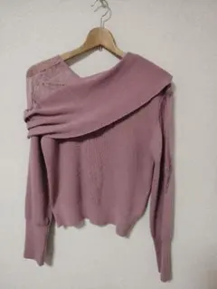 訳アリ【 SNIDEL】スナイデル レースコンビニットプルオーバー