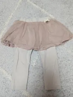 プティマイン　スカート付きレギンス