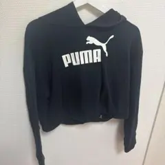 PUMA プーマ クロップド パーカー ブラック