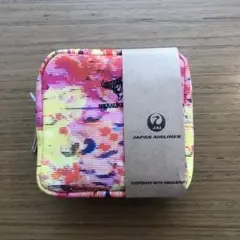 【新品未使用】JAL ビジネスクラス ヘラルボニーポーチ(ピンク)