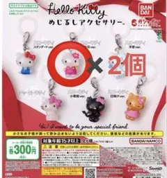 ハローキティ　めじるしアクセサリー　お花2個セット