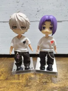 ねんどろいどどーる服　白Tシャツ2枚セットアクセサリー付きのサムネイル