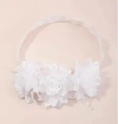【新品】ベビー　花かんむり　ヘアバンド